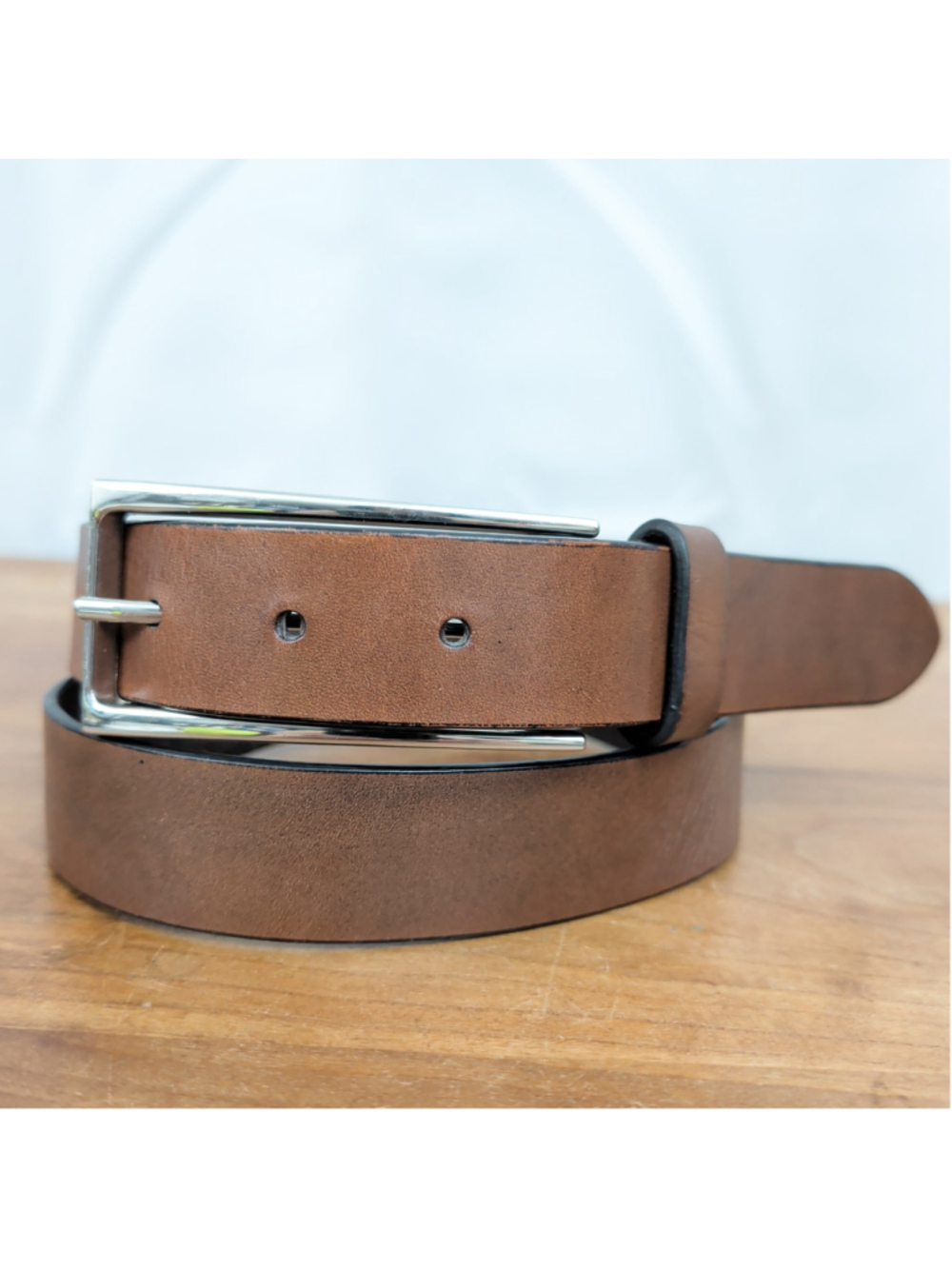 Gap Long Buckle Brown Leather Belt